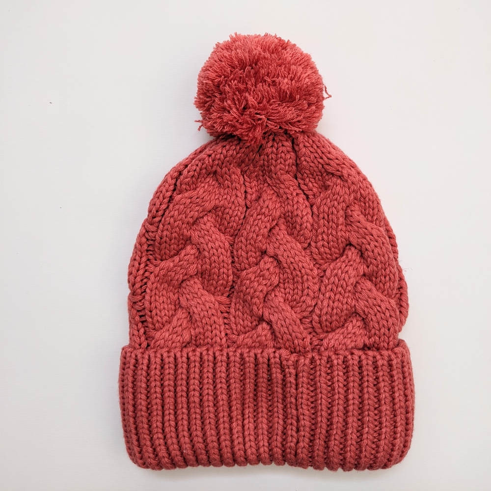 Love & Lord Cable Knit Beanie With Pom pom